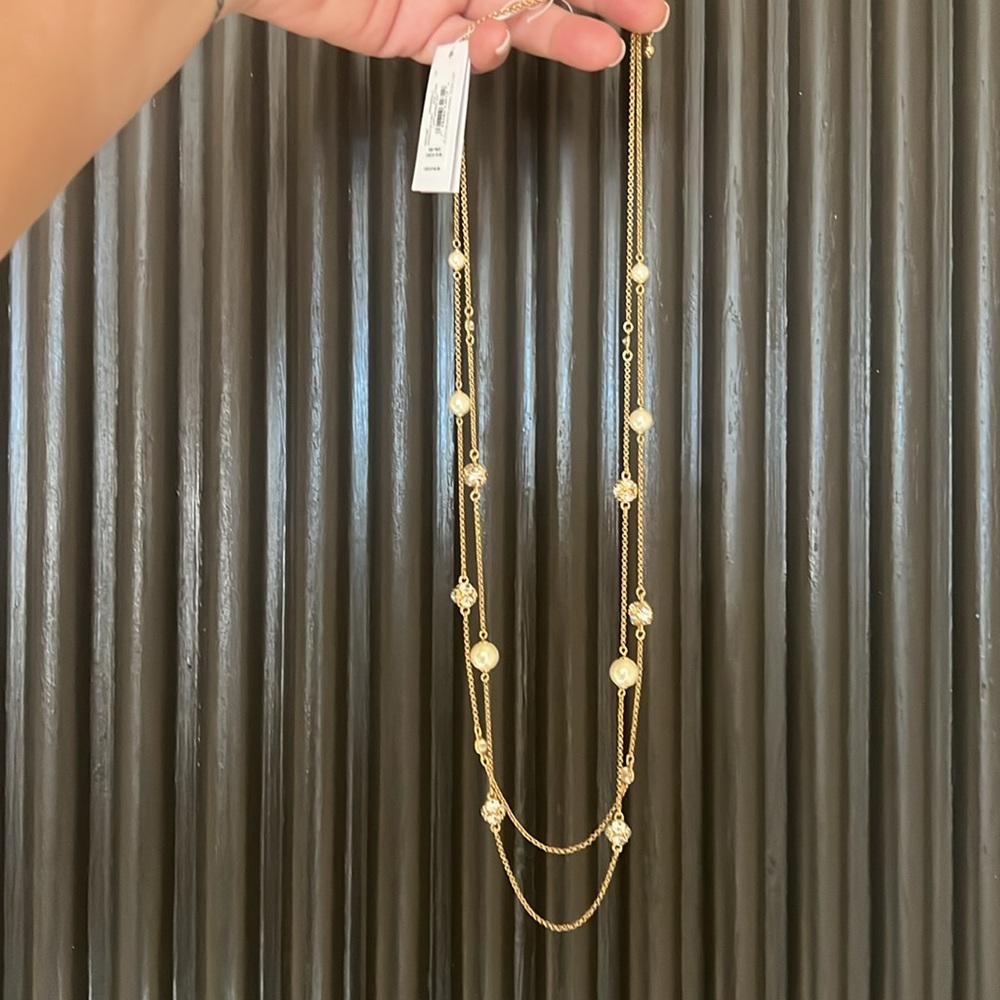Kate Spade Gold and White Layered Necklace - Picture 9 of 10